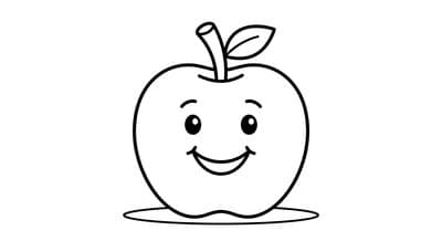 Food & Fruits coloring page preview