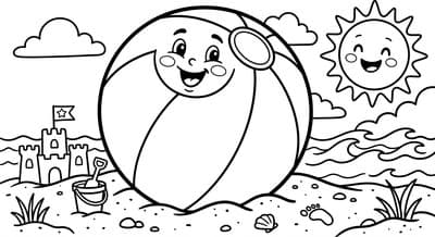 Fun Summer coloring page preview