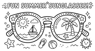 Fun Summer coloring page preview